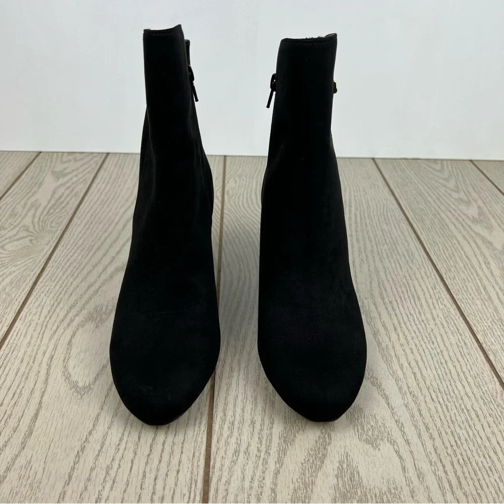 Charter Club Women's Matildaa Dress Booties 8.5M Black Micro Fabric